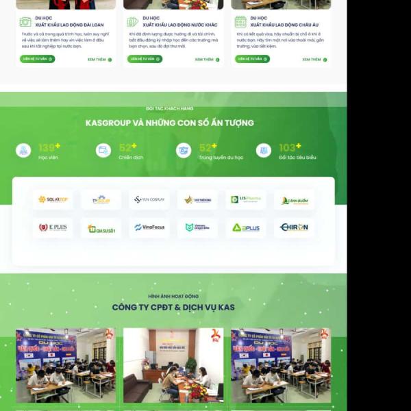 Theme WordPress du học nước ngoài