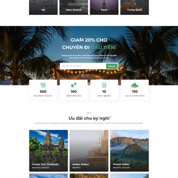 Theme WordPress du lịch 01