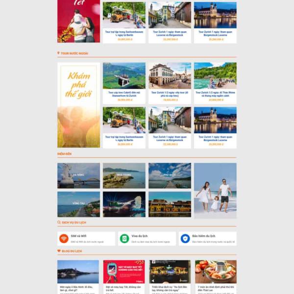 Theme WordPress du lịch 10