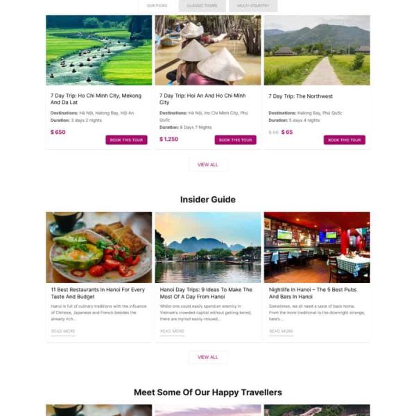 Theme WordPress du lịch