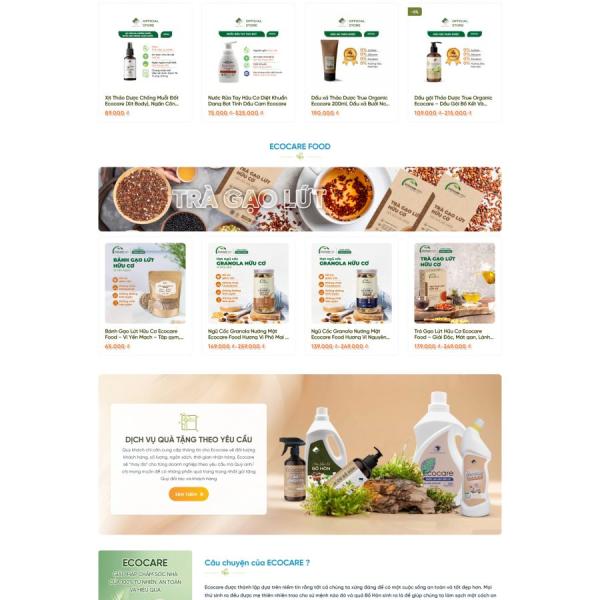 Theme WordPress bán dược liệu mỹ phẩm