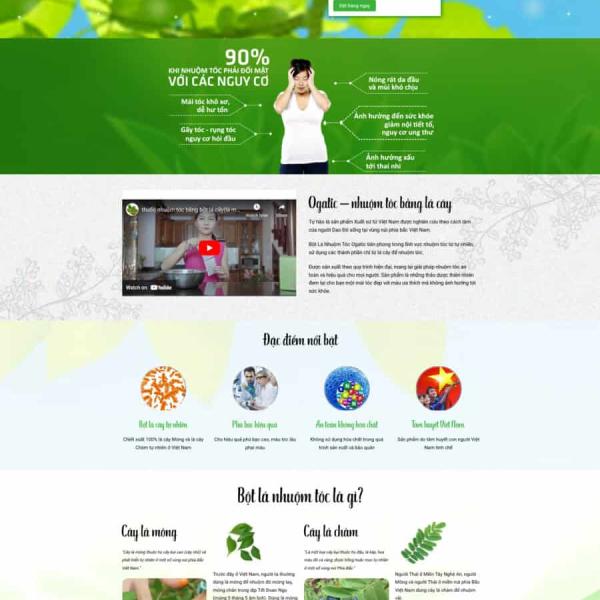 Theme WordPress dược phẩm tóc
