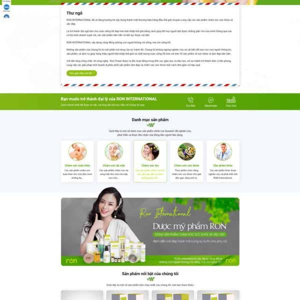 Theme WordPress shop mỹ phẩm