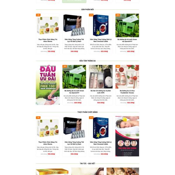 Theme WordPress bán mỹ phẩm làm đẹp
