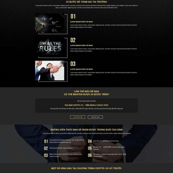 Theme WordPress lớp học bitcoin