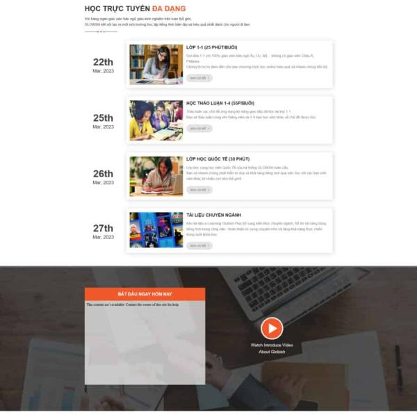 Theme WordPress giáo dục edu 9
