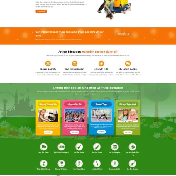 Theme WordPress trường học 01