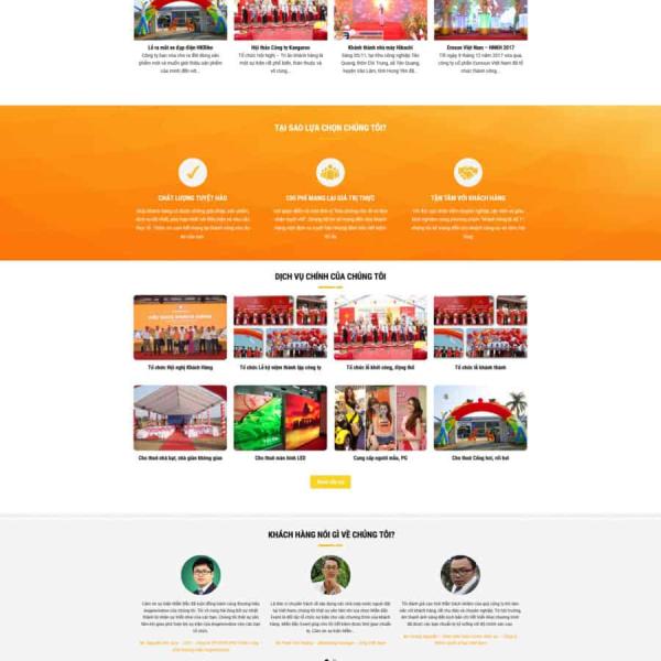 Theme WordPress công ty tổ chức sự kiện 6