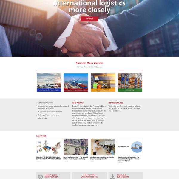 Theme WordPress dịch vụ vận chuyển