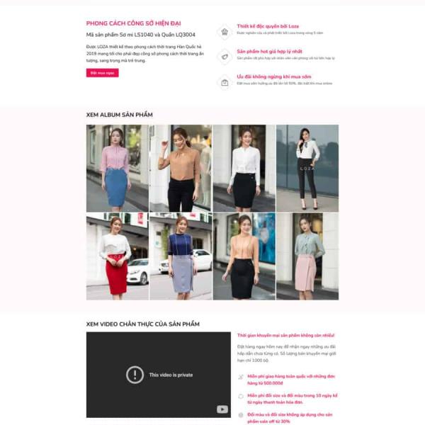 Theme WordPress thời trang 05