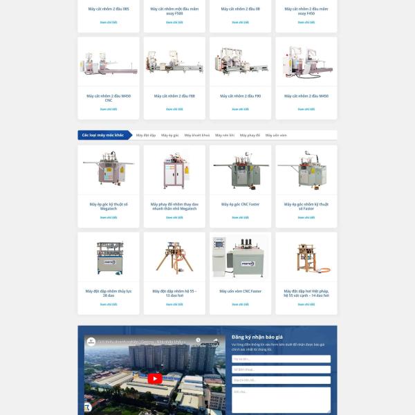 Theme WordPress công ty máy cắt cơ khí đẹp chuẩn SEO