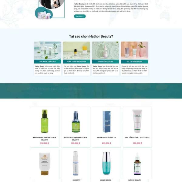 Theme WordPress bán mỹ phẩm 02