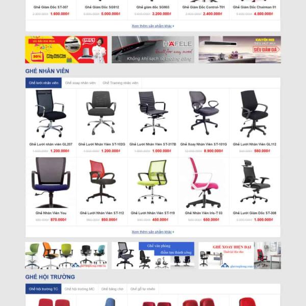 Theme WordPress bán bàn ghế