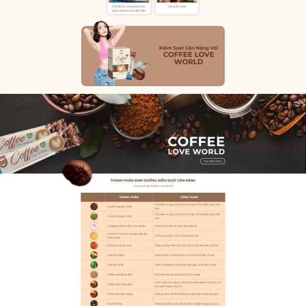 Theme WordPress landing page thực phẩm chức năng giảm cân