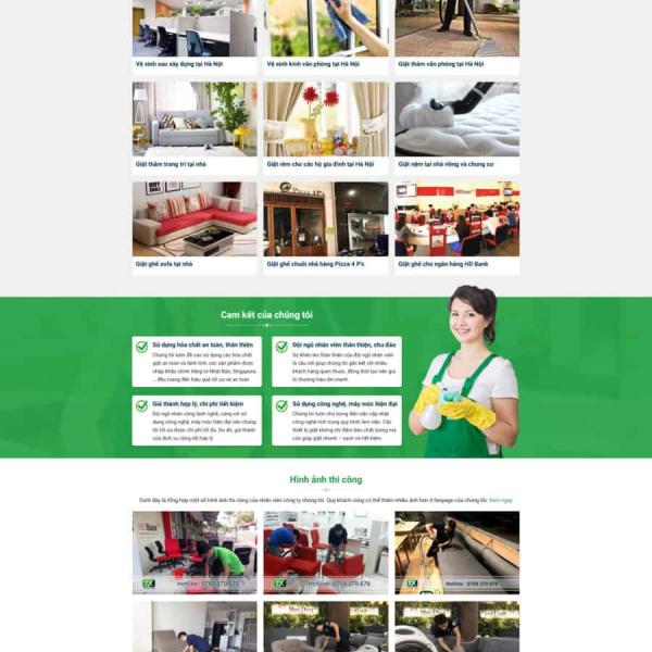 Theme WordPress dịch vụ giặt thảm văn phòng