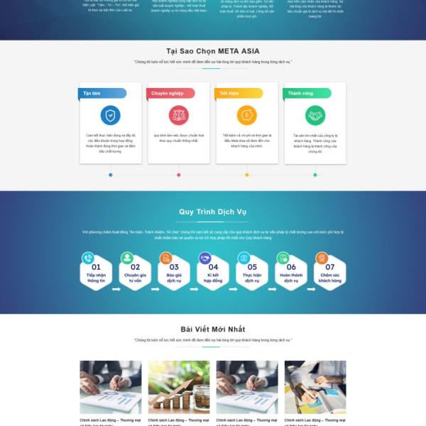 Theme WordPress dịch vụ làm giấy phép