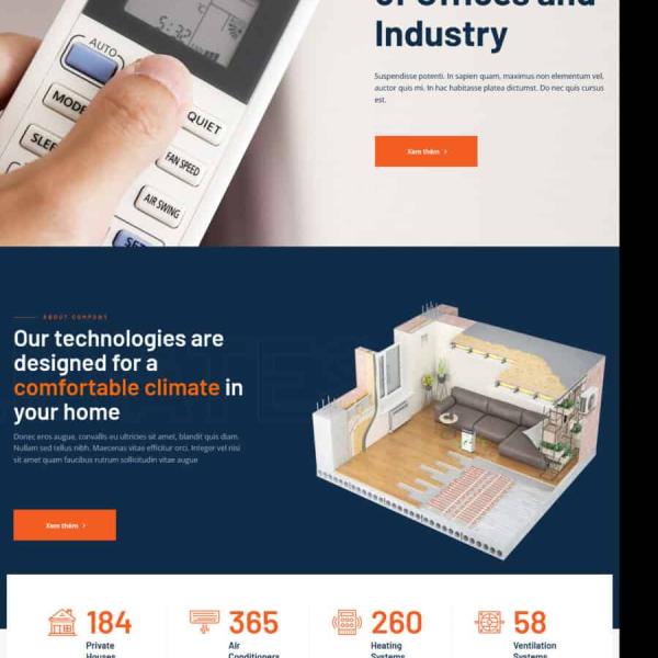 Theme WordPress giới thiệu công ty điện lanh 5