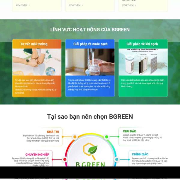 Theme WordPress giới thiệu công ty 8 chuyên máy lọc nước