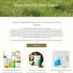 Theme WordPress giới thiệu công ty sữa hữu cơ