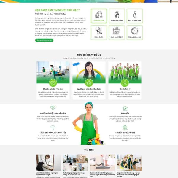 Theme WordPress dịch vụ giúp việc nhà