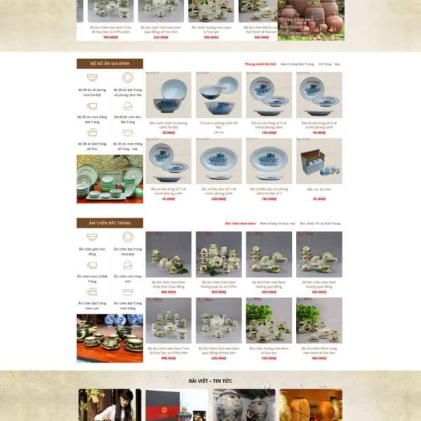 Theme WordPress gốm sứ