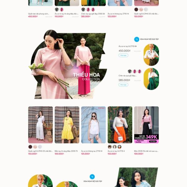 Theme web bán hàng thời trang gu mặc