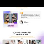 Theme WordPress phòng gym 2
