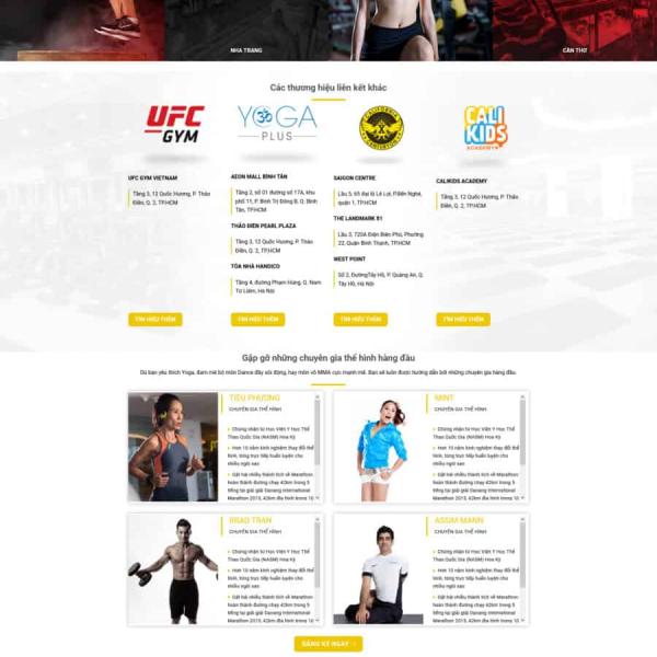 Theme WordPress tiệm gym