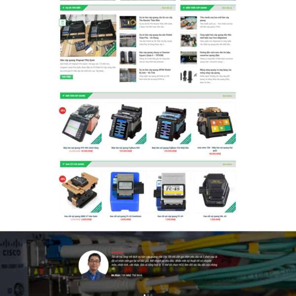 Theme WordPress hàn cáp quang
