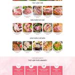 Theme WordPress bán thịt heo xúc xích