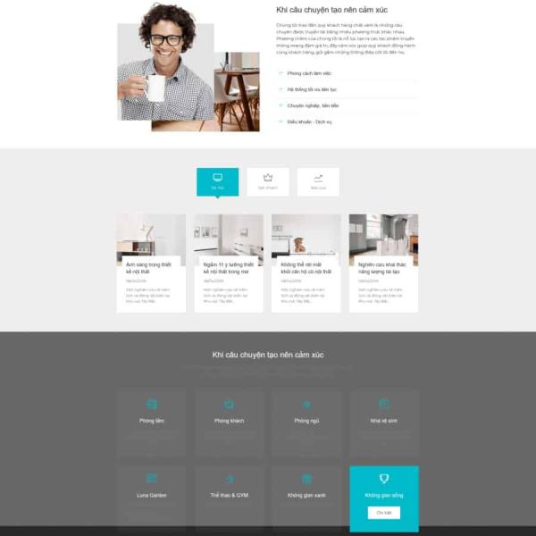 Theme WordPress công ty nội thất HNK