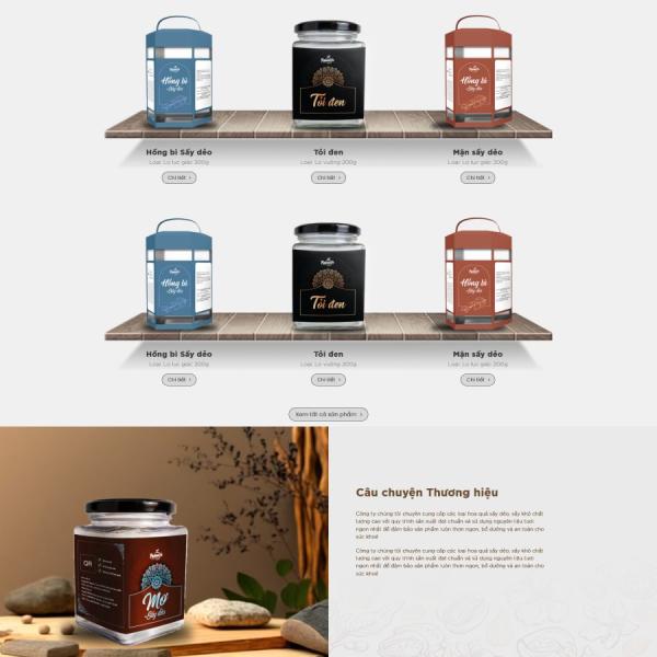 Theme WordPress trái cây hoa quả sấy đặc sản