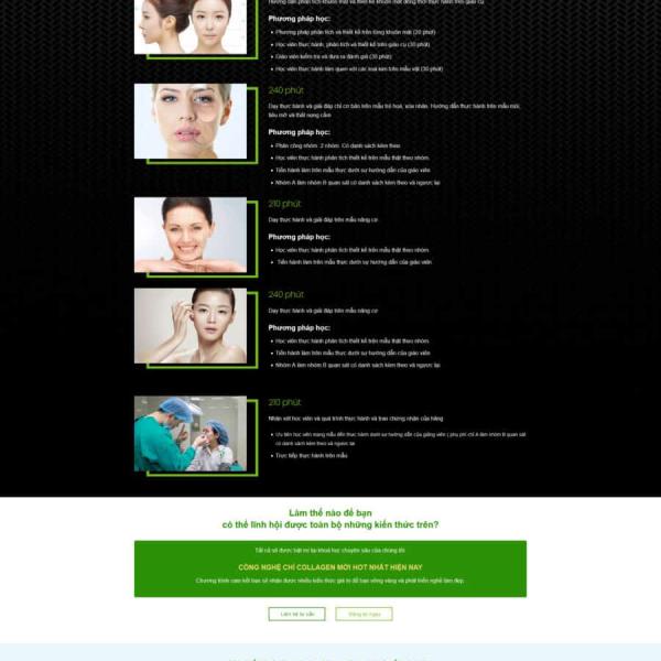 Theme WordPress học làm đẹp
