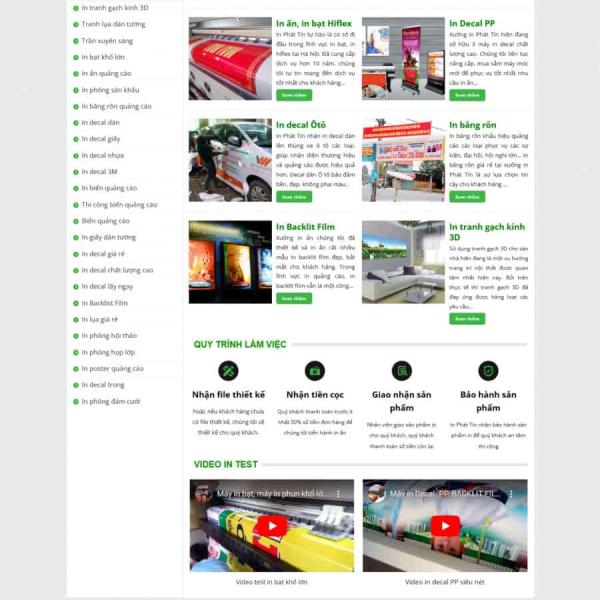 Theme WordPress in bạt
