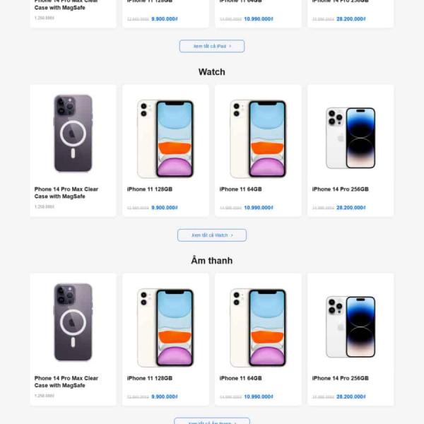 Theme WordPress bán iphone 3