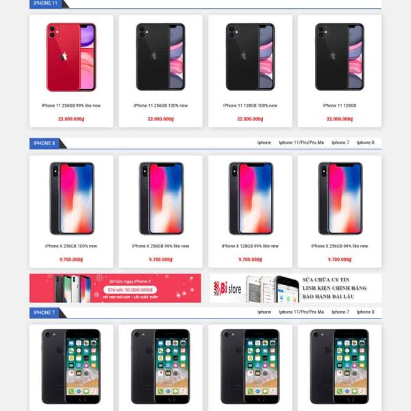 Theme WordPress bán iphone