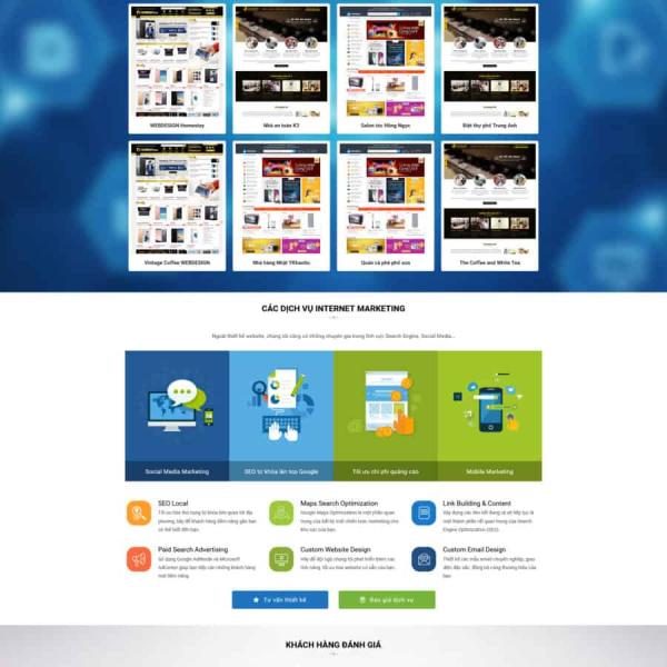 Theme WordPress thiết kế web theo mẩu giá rẻ