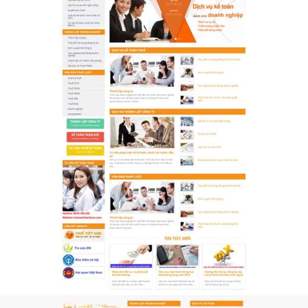 Theme WordPress dịch vụ kế toán