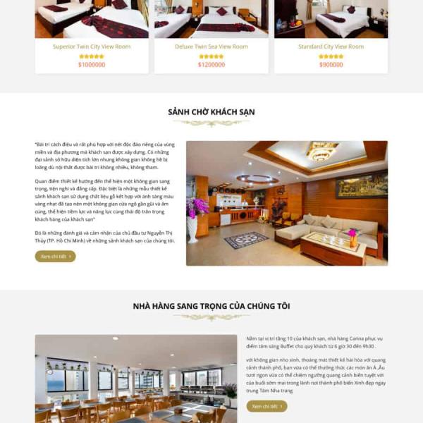 Theme WordPress khách sạn 3