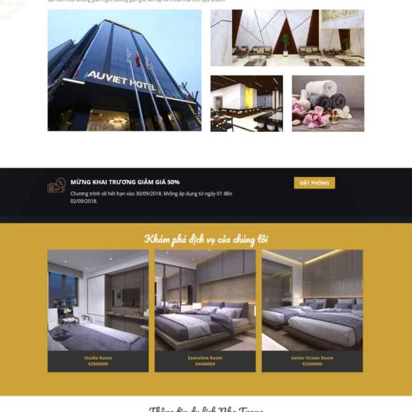 Theme WordPress khách sạn