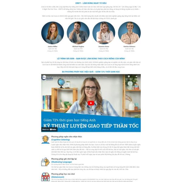 Theme WordPress bán khóa học 1