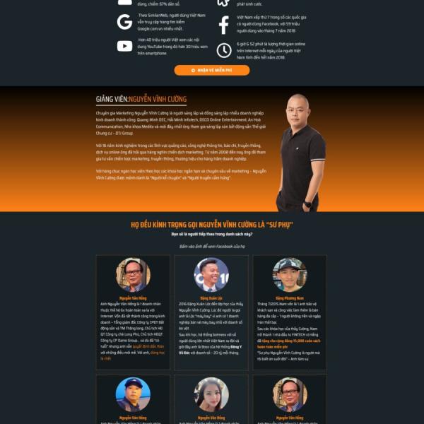 Theme WordPress khóa học 3