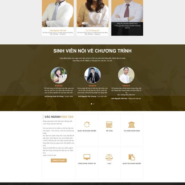 Theme WordPress khóa học 4