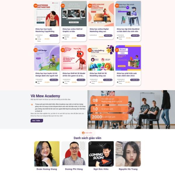 Theme WordPress bán khóa học 6