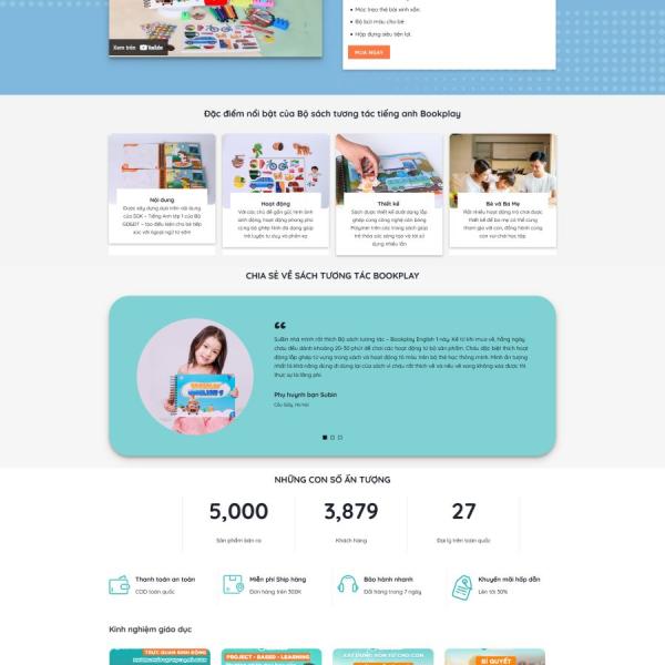 Theme WordPress đồ chơi giáo dục thông minh