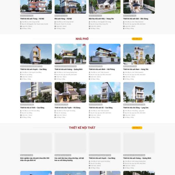 Theme WordPress xây dựng kiến trúc 365