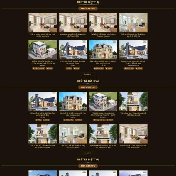 Theme WordPress kiến trúc xây dựng 6