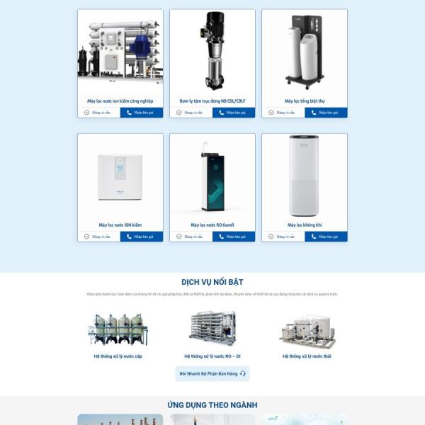 Theme WordPress công ty bán máy lọc nước
