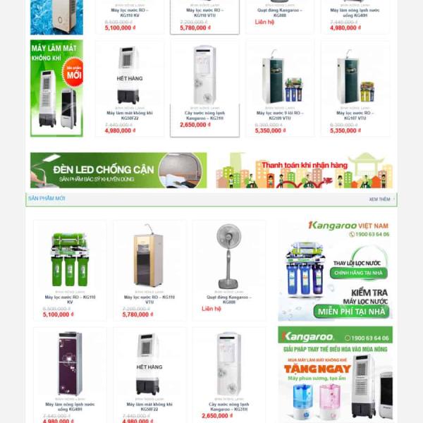 Theme WordPress bán máy lọc nước