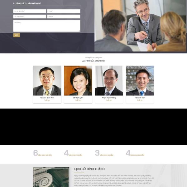 Theme WordPress văn phòng luật sư 1
